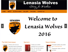 Tablet Screenshot of lenasiawolvesfc.co.za